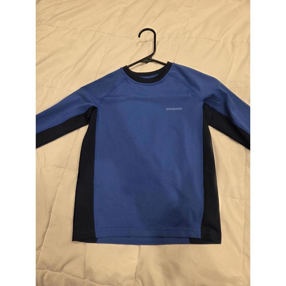 Patagonia Kids' Blue Rash Guard Swim Shirt XS 5-6
